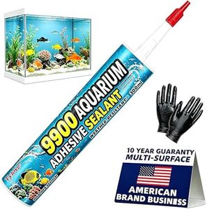 Tylove 9900 Aquarium Waterproof Sealant – Non-Cracking Lap Sealant for Fish Tanks, Ponds and Garden Landscaping | UV-Resistant, 10-Year Durability (Clear)