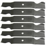 (6 Pack) Aftermarket Premium Replacement XHT Lawn Mower Deck Blade fits Husqvarna 532187255 | 18-1/2" x 3" / 5 Point Star