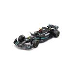 Bburago B18-38180H Formula 1 F1 MB W14 2023 (Hamilton) Race Car Die Cast, Black