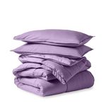 Bare Home Comforter Set - Full Size - Ultra-Soft - Premium 1800 Series - All Season Warmth (Full, Lavender)