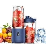 Portable Blender, Bottle for Smoothies Shakes, Portable Smoothie Blender,Personal Fruit Mini Blenders 350ml,Leak Proof Lid,USB Rechargeable Mixer With 6 Blades for Travel Kitchen Gym Sports Baby Food