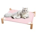 Elevated Dog Bed - Suspended Pet Cot Hammock Cat Dog Beds,Breathable Dog Camp Bed, Removable Pet Furniture for Cats and Dogs, Indoor Outdoor Use