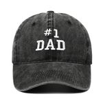 NOEMIN Fathers Day Birthday Gifts for Dad Papa from Daughter Son Best Dad Ever Cap Trucker Hat Black