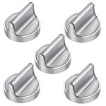 𝟮𝟬𝟮𝟰 𝙐𝙥𝙜𝙧𝙖𝙙𝙚𝙙 W10594481 Gas Range Stove Knobs 5pcs Replaces for Whirlpool Range/Oven WCG97US6DS00 WCG97US0DS00 - W10594481 Stainless Steel Cooker Stove Control Knobs Replaces AP6023301