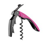 Koala Spain High Tech Two-Stroke Corkscrew, Patented Automatic Tab, Pink