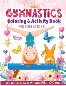 Gymnastics Coloring & Activity Book for Girls 4-8: Coloring, Mazes, Word Search and More!