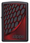 Zippo Windproof Lighter - Classic Model - Red and Chrome Brass - Refillable for a Lifetime Use - Adjustable Flame - Gift Box - Metal Construction - Made in USA