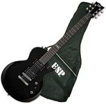 ESP LEC-10KITBLK Electric Guitar with Gig Bag, Black