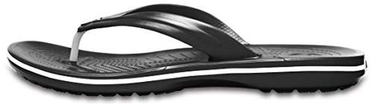 Crocs Unisex Crocband Flip Flops, Black, 9 UK