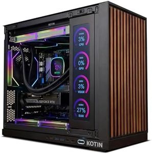 KOTIN Gaming PC, Ryzen 7 9700X up to 5.5GHz, GeForce RTX 5060 8GB, 11.3” Display, 360mm Digital Liquid Cooler w/ 3 PWM Fans, 16GB DDR5 6000MHz, 1TB PCIe 4.0 SSD, 650W 80 Plus Gold PSU, Wi-Fi 7, Win 11