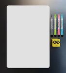 STORE 2508 Alloy Steel Magnetic White Board Sheet Dry Erase Includes 4 Markers One Duster Can Be Stuck On Refrigerator Any Metal Surface 43X30 Cm