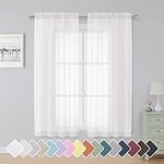 Simplebrand Sheer White Curtains 63