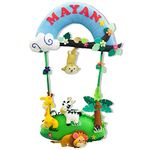 Crazy Craft Kids Jungle Animals Personalised Name Door Hanging Room Decoration For Kids and Infants