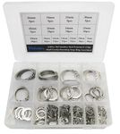 Didamx 210Pcs 304 Stainless Steel 8mm - 36mm External C-Clips Shaft Circlip Retaining Snap Ring Assortment Set