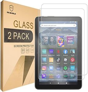 [2-PACK]-Mr.Shield Designed For All-New Fire HD 8 (6th Gen, 2016 Release) [Tempered Glass] Screen Protector [0.3mm Ultra Thin 9H Hardness 2.5D Round Edge] with Lifetime Replacement