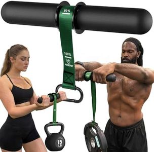 FitBeast Forearm Strengthener & Forearm Exerciser, Wrist Roller with Thicker Handle, Forearm Strength Trainer with Adjustable Strap - Ideal for Grip Strength, Muscle Building, Rehabilitation (Green)