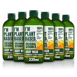 Original Source I'm Plant Based Lemongrass & Sweet Orange Shower Gel, 100% Natural Fragrance, Vegan, Cruelty Free Body Wash, Bulk Buy, Pack of 6 x 335ml