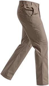 FREE SOLDIER Men's Outdoor Cargo Hiking Pants with Belt Lightweight Waterproof Quick Dry Tactical Pants Nylon Spandex (Sand 40W/30L)
