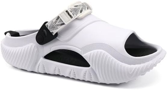 COFACE Mens Clogs with Arch Support Orthopedic Sandals for Men Orthotic 2025 Recovery Mules Man Plantar Fasciitis Summer Casual WhiteBlack Size 15