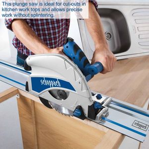 Scheppach Plunge Saw 210mm – PL75 Precision Wood Cutting Tool