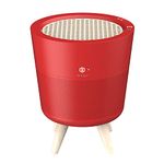 IMUNSEN M-002R Air Purifier with Cypress Wood Filter, H13 True HEPA Filter, 100% Ozone Free, Auto Sleep Mode, Filters allergens, Pollen, Smoke, Perfect for Office and Bedroom, Made in Korea - Red