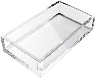 American Homestead Clear Acrylic Napkin Trays, Guest Towel Holder for Kitchen Countertops, Dining Tables and Bathroom