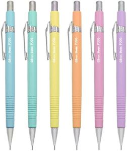 Pentel P205-97 - Matite meccaniche automatiche, gamma floreale pastello, confezione da 6
