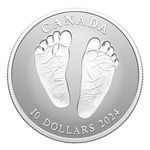 Sprott Money Collectibles - 2024 Baby Feet Welcome to The World 1/2 oz $10 Pure Silver Coin - Royal Canadian Mint