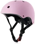 OUWOR Adult Skateboard Bike Helmet for Men and Women, Lightweight Adjustable, Multi-Sport for Bicycle Skate Scooter (Pink, Large)