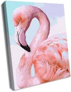 Ideyka Painting by Numbers kit KHO4397 Pink Flamingo