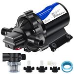 TDR Venus RV Water Pump 12v dc with Pressure Switch Water 12 Volt Water Transfer Pump Water Pipe Pressure Booster 50psi 4gpm Washdown Pump for Marine Boats Water Booster Pump 50 psi