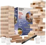 BETTERLINE Shot Glass Roulette Drinking Game and Poker Playing Cards Set - Spinning Wheel, 2 Balls and 16 Shot Glasses - Casino Adult Party Games