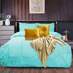 Rugs Inn Bedspread Bed Throw King Size Bed Blanket Sherpa Fleece Plush Warm Cozy Bedspread Coverlet Comforter Set - 3 Piece Bedding Sets with 2 Matching Pillow Shams - Torques Paris