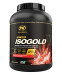 PVL ISOGOLD – Grass Fed - Premium Isolate 100% Whey Protein Shake (2.27 kg (Pack of 1), Strawberry Milkshake)