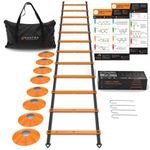 Football Training Equipment for Kids, Agility Ladder & Football Cones for Football Training, Football Training Cones Training Set, Goalkeeper Training Equipment & Football Coaching Equipment for Rugby