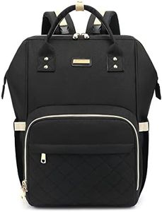 Diaper Bag Backpack for Baby Girls Boys,Moms, Dads, Baby Nappy Changing Bag with Insulated Pockets,Multi-functional Waterproof Backpack with Stroller straps-Black