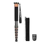 Koolehaoda Camera Monopod Carbon Fiber 6-Section Portable Compact Lightweight Monopod Unipod Stick for Cameras Canon, Nikon & Sony Mirrorless & DSLR - K266C