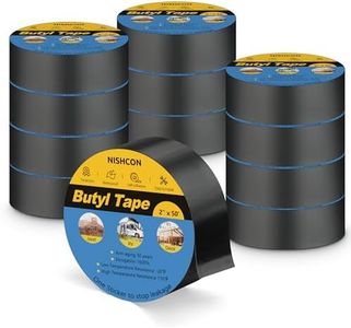 NISHCON Butyl Sealant Tape 2" x 50', Deck Joist Tape for Decking, Waterproof and Anti-Corrosion for Extend Deck Life, 12 Rolls