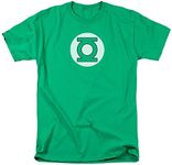 DC Comics Men's Green Lantern Short Sleeve T-Shirt, Lantern Kelly Green, Small