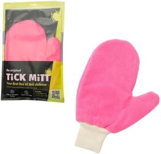 TiCK MiTT Pink Tick Removal Glove for Pets & People: Gently Remove Ticks with Ease - Chemical-Free, Durable, Portable Tick Management Tool for Outdoor Adventures & Everyday Use
