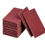 AMACOAM Heavy Duty Scouring Pads Kitchen Scouring Pads Scrub Pad Emery Descaling Rust Stains Removal Scouring Scrubber Sponge Copper Pipe Cleaner Clothes for Plumbers Soldering Cleaning Tool 10 Pieces