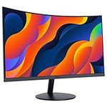 KOORUI 24-Inch Curved Computer Monitor- Full HD 1080P 60Hz Gaming Monitor 1800R LED Monitor HDMI VGA, Tilt Adjustment, Eye Care, Black 24N5C