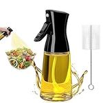 Oil Sprayer for Cooking, 180ml Glass Olive Oil Sprayer Bottle with Brush, Olive Oil Spray Mister,Thick Glass, Large Range, STRONG Spray Force, Kitchen Gadgets Accessories for Air Fryer