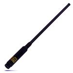 HYS SMA-Male Aerial VHF/UHF 144/430MHz Telescopic Walkie Talkie Antenna Compatible with Two Way Radio YAESU VX-3R VX-6R VX-7R VX-8R VX-150 FT-60R VX-160 VX-400 VX-800