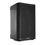 QSC CP8 8 Inch Compact 2 Way Active Powered Loudspeaker - Compact & Powerful Performance - 1000 Watt Class D Amplifier - Lightweight & Portable - Black