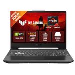 ASUS TUF A15 (2025), AMD Ryzen 7 7445HS,RTX 3050-4GB,75W TGP,16GB DDR5(Upgradeable Upto 64GB) 512GB SSD,FHD,15.6",144Hz,RGB Keyboard,Windows 11,Graphite Black,2.3 Kg FA506NCG-HN199W, Gaming Laptop