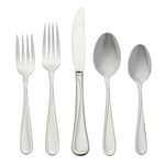 Oneida Flight 65 Piece Everyday Flatware, Service for 12, 18/0 Stainless Steel, Silverware Set, Dishwasher Safe