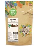 Wholefood Earth Sunflower Seeds 1 kg | GMO Free | Natural | Source of Fibre | Source of Protein