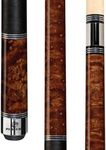 Players C-950 Classic Nutmeg Birds-Eye Maple with Triple Silver Rings Cue 20-Ounce