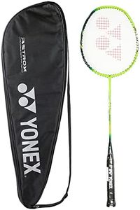 Yonex Astrox 01 Feel Strung Badminton Racquet, Lime, Graphite